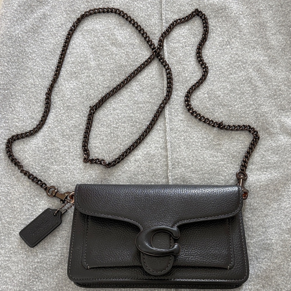 Coach black Leather, Tabby, Crossbody, wristlet, Bag